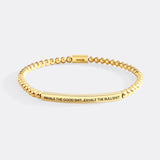 Inhale The Good Shit...Exhale The Bullshit Beaded Inspire Bracelet