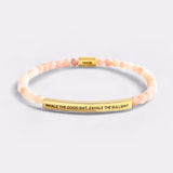 Inhale The Good Shit...Exhale The Bullshit Beaded Inspire Bracelet