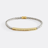 Inhale The Good Shit...Exhale The Bullshit Beaded Inspire Bracelet