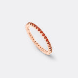 January Birthstone Eternity Stacking Ring