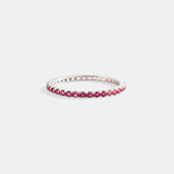 July Birthstone Eternity Stacking Ring