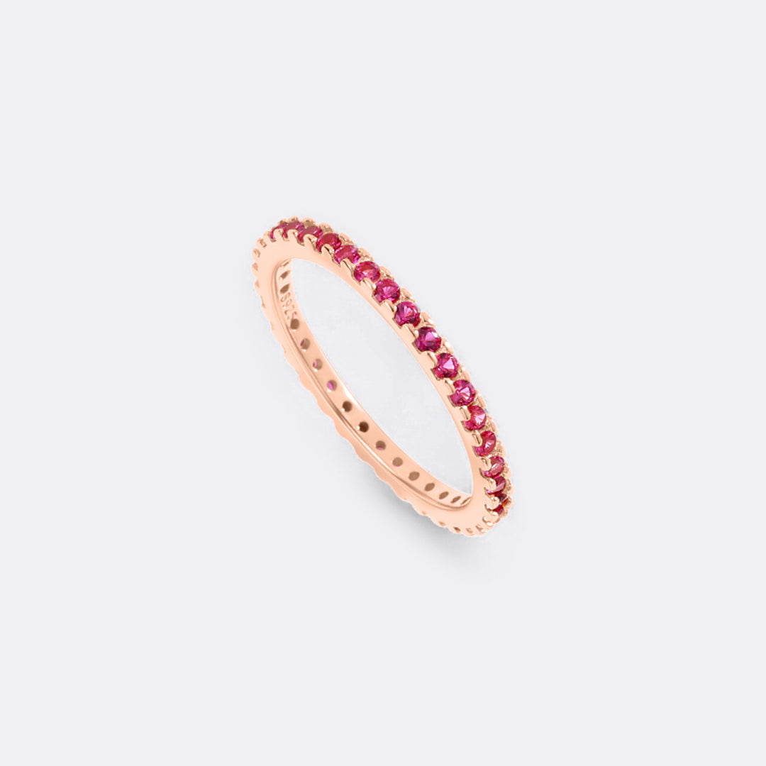 July Birthstone Eternity Stacking Ring