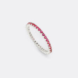 July Birthstone Eternity Stacking Ring
