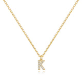 Pavé Uppercase Initial Necklace
