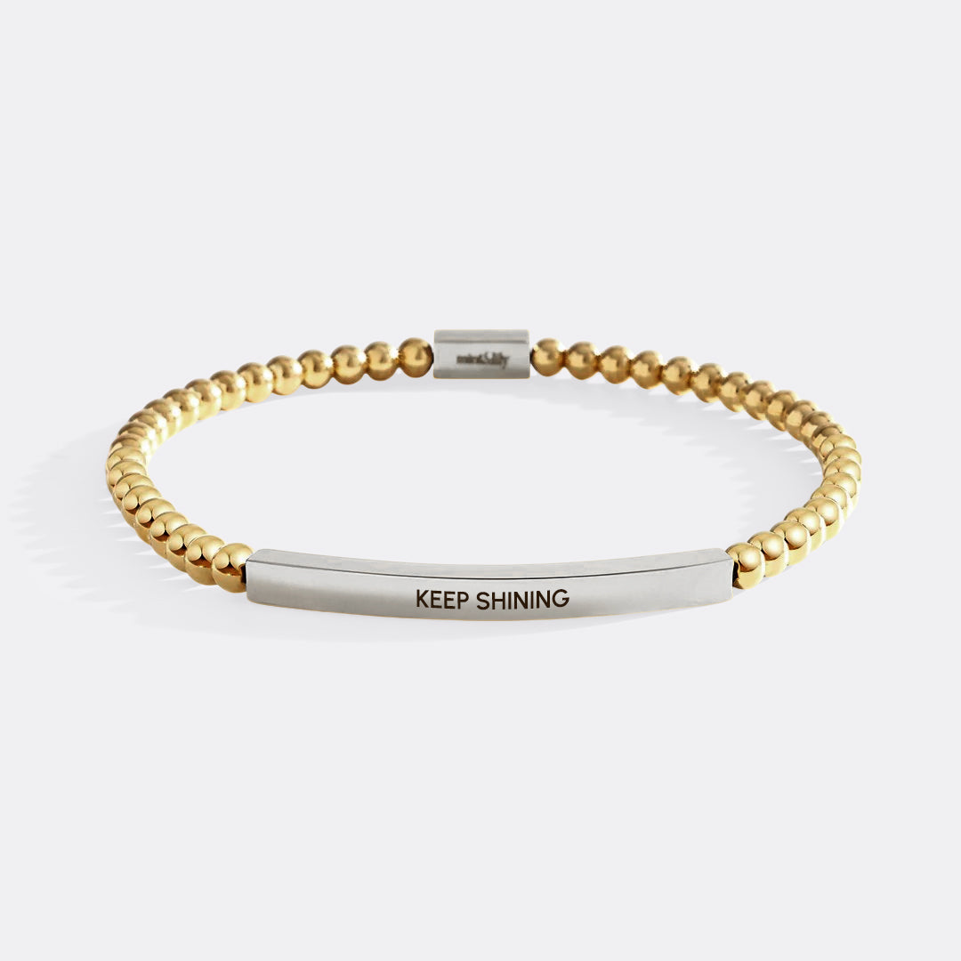 Keep Shining Beaded Inspire Bracelet