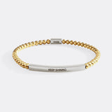Keep Shining Beaded Inspire Bracelet