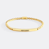 Keep Shining Beaded Inspire Bracelet