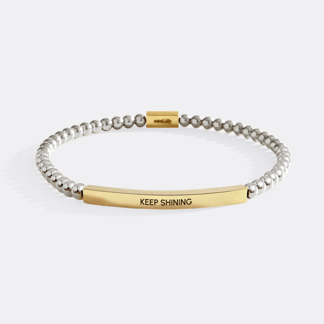 Keep Shining Beaded Inspire Bracelet