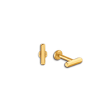 Little Bar Sleeper Flatback Earrings | 16g