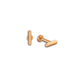 Little Bar Sleeper Flatback Earrings | 16g