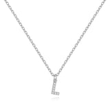 Pavé Uppercase Initial Necklace