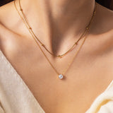 Layered Double Chain Necklace