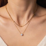 Layered Double Chain Necklace