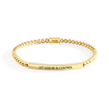 Let God Be In Control Beaded Inspire Bracelet