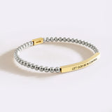 Let God Be In Control Beaded Inspire Bracelet