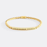 Loved Beyond Measure - Ephesians 3:19 Beaded Inspire Bracelet