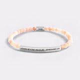 Loved Beyond Measure - Ephesians 3:19 Beaded Inspire Bracelet