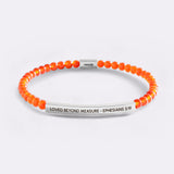 Loved Beyond Measure - Ephesians 3:19 Beaded Inspire Bracelet