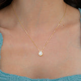 Diamond Teardrop Necklace