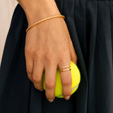 Double Band Pave Ring