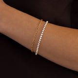Double Chain Tennis Bracelet