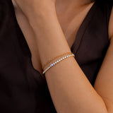 Double Chain Tennis Bracelet
