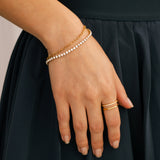 Double Chain Tennis Bracelet