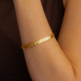 Hammered Gold Cuff Bracelet