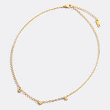 One Heart Initial Necklace