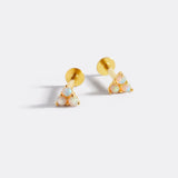 Opal Trio Sleeper Stud Earrings | 18g