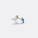 Marquis Gemstone Sleeper Stud Earrings