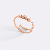 Adjustable Beaded Fidget Ring