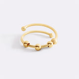 Adjustable Beaded Fidget Ring