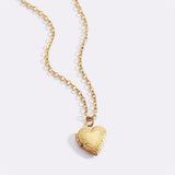 Personalized Heart Locket Necklace