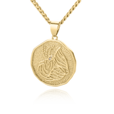 Astrological Sign Coin Pendant Necklace