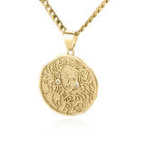 Astrological Sign Coin Pendant Necklace