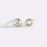 Birthstone Bezel Studs