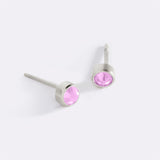 Birthstone Bezel Studs