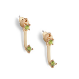 Birthstone Drop Ear Jacket Earrings