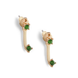 Birthstone Drop Ear Jacket Earrings