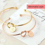 Personalized Tie the Knot Bracelet • Bridesmaid Gift Bracelet