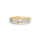 Eternity Fire Opal Ring
