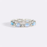 Eternity Fire Opal Ring