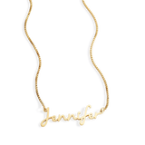 Fairy Name Necklace with Box Chain