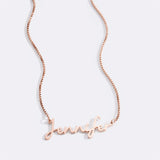Fairy Name Necklace with Box Chain
