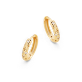 Falling Stars Huggie Hoop Earrings