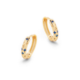 Falling Stars Huggie Hoop Earrings