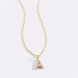 Pavé Uppercase Initial Necklace