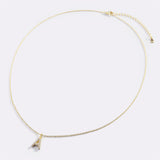 Pavé Uppercase Initial Necklace