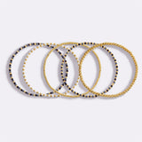Weather the Storm Beaded Bracelet Stacking Set